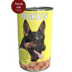 Rokus Tavuklu Parça Etli Köpek Konservesi 1250 gr
