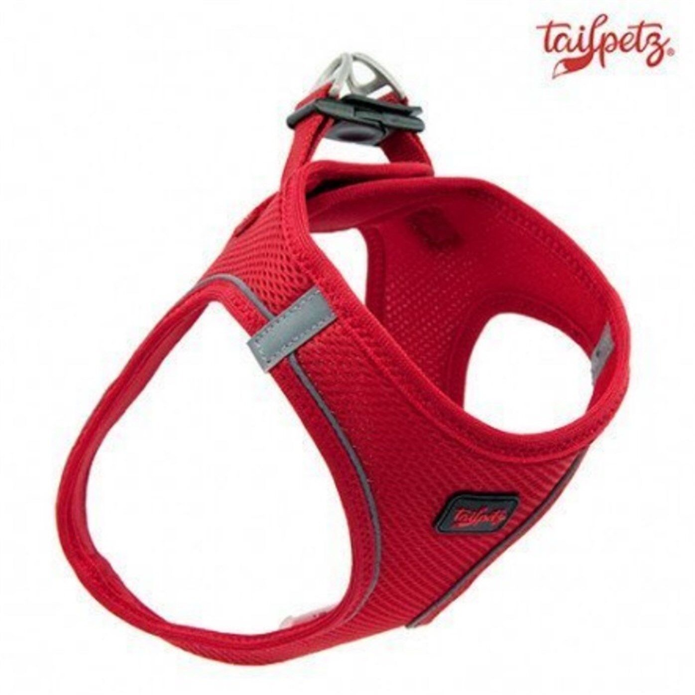 Tailpetz Air Mesh Köpek Göğüs Tasması XLarge 54x60 cm Kırmızı