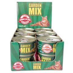 GardenMix Jöleli Tavuklu Ciğerli Ezme Konserve Mama 85 gr ( 12 Adet )