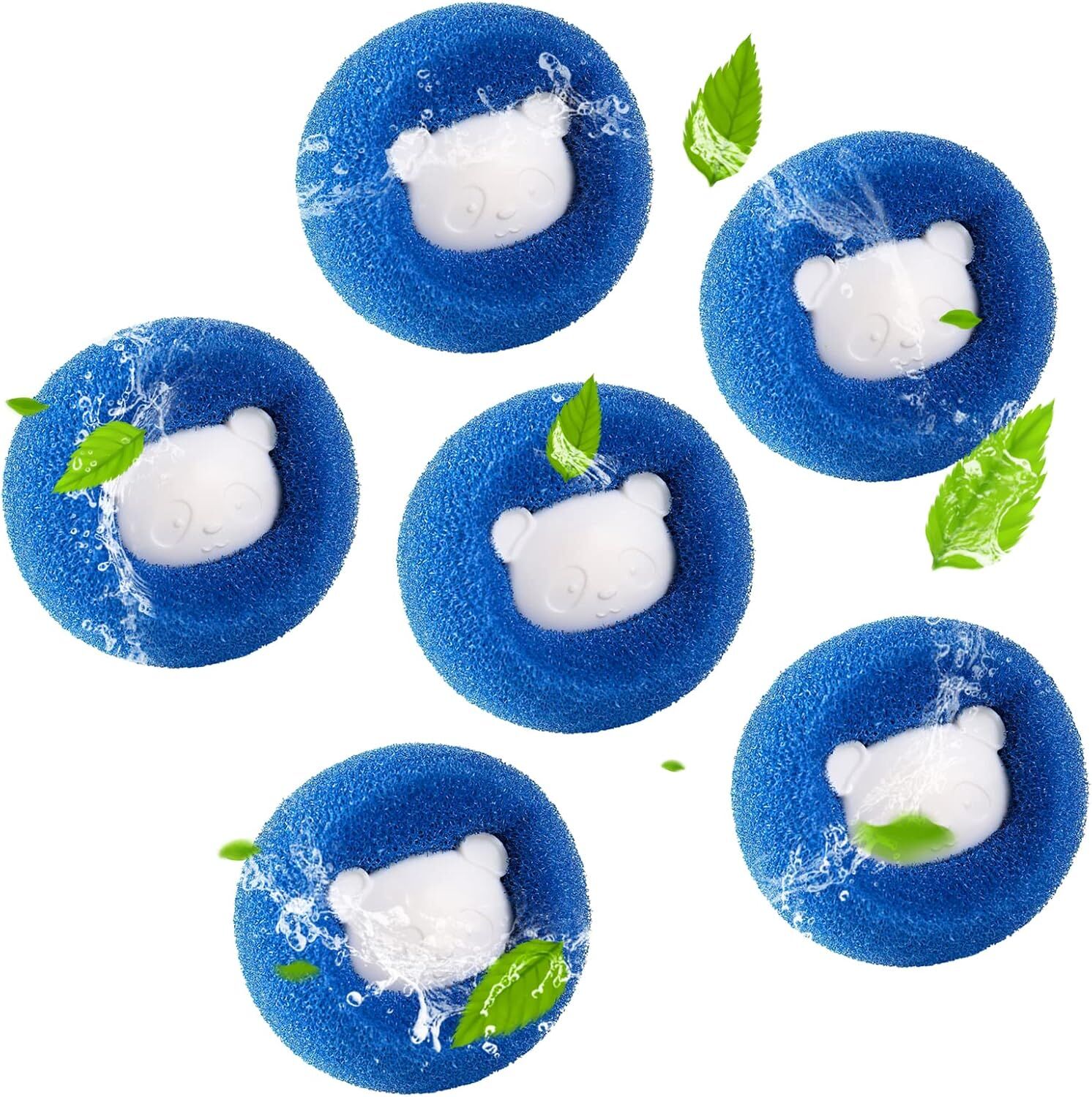 Markapet Çamaşır Makinesi Tüy Ve Kıl Toplama Topu İkili 3.5 cm-5 cm Mavi-Turuncu