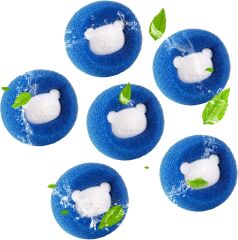 Markapet Çamaşır Makinesi Tüy Ve Kıl Toplama Topu İkili 3.5 cm-5 cm Mavi-Turuncu