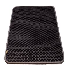 Cattie Kum Toplayıcı Fonksiyonel Kedi Paspası Altıgen 37-50 cm Gri