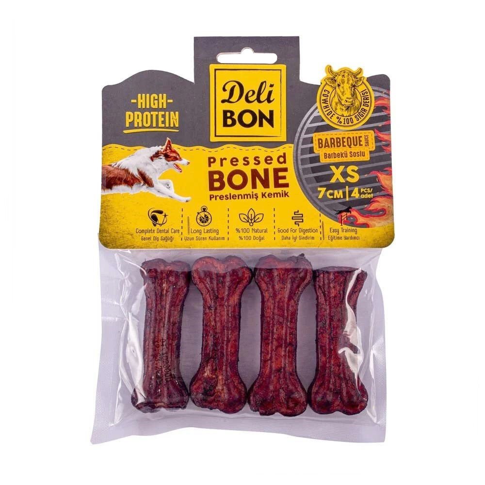 Delibon Deri Pres Kemik XS Boy Barbekü 7 cm x 4 Adet