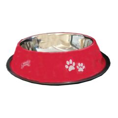 Oripet Pati Desenli Çelik Köpek Mama Su Kabı 96 oz ( 3 L )