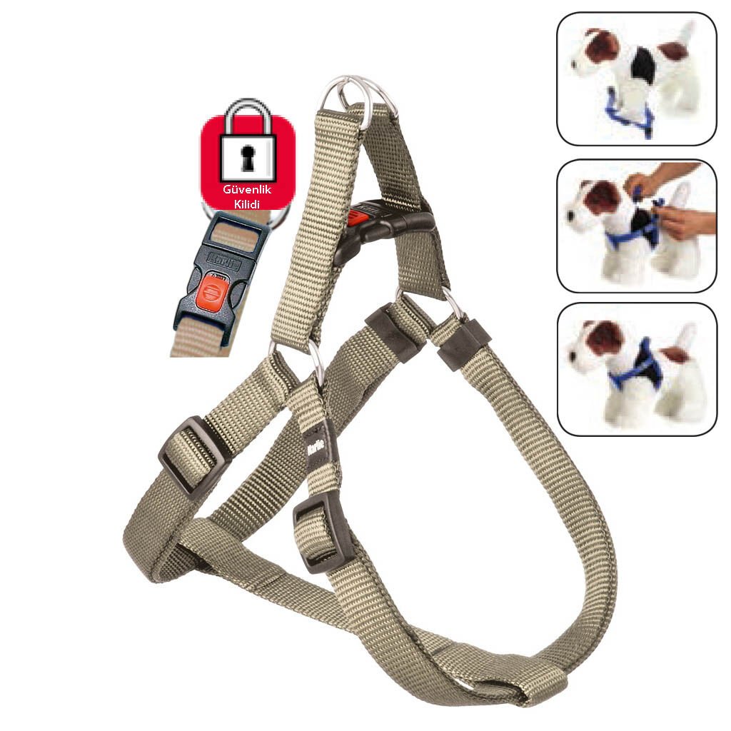 Karlie Kilitli Göğüs Tasma S/m 35-60Cm Bej