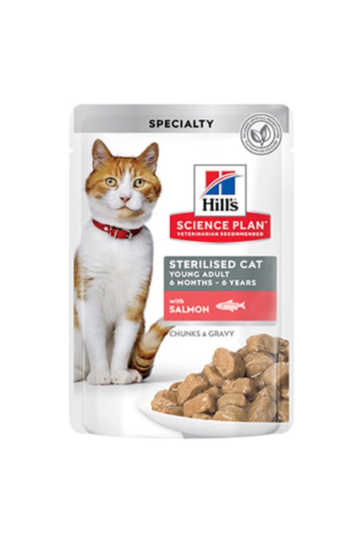 Hills Kısırlaştırılmış Somonlu Kedi Maması 85 Gr