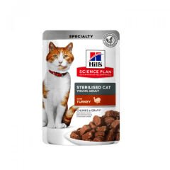 Hills Gravy Soslu Hindili Kısırlaştırılmış Kedi Konservesi 85 gr