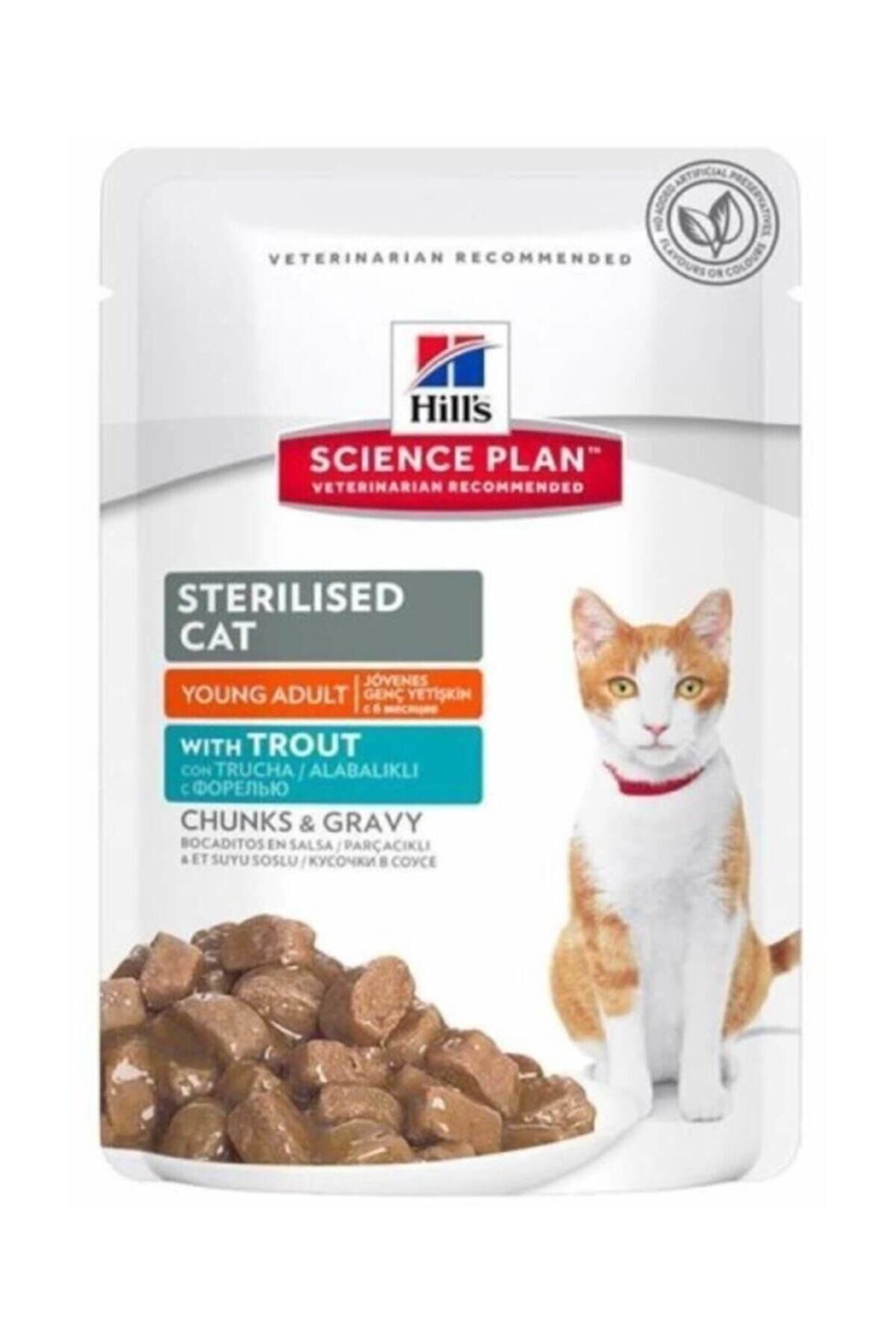 Hills Sterilised Kısırlaştırılmış Alabalıklı Kedi Konserve 85g