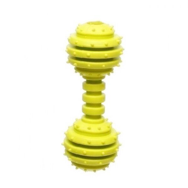 Sesli Dambıl Köpek Oyuncağı 12 cm Sarı