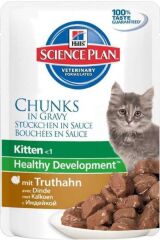 Hills Chunks In Gravy Kitten Hindi Etli Yavru Kedi Konservesi 85 Gr