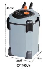 Dophin CF 1400 Akvaryum UV Dış Filtre 1400 L/S