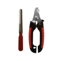 Kırmızı Siyah Kedi Köpek Tırnak Makası 15 cm + Törpü Hediyeli
