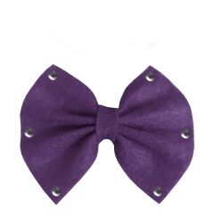 Pullu Keçe Kedi Köpek Tokası Mor 4.5-5.5 cm ( 2 Adet )