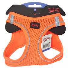 Tailpetz Air Mesh Köpek Göğüs Tasması Large 48x54 cm Turuncu
