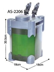 Astro AS-2206 Akvaryum Dış Filtre 600 L/H