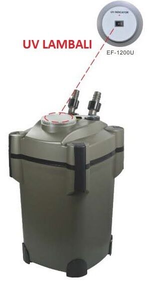 Resun Dış Filtre UV li 1200 L/H Akvaryum Dış Filtre