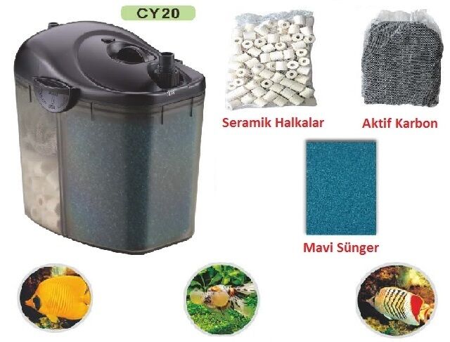 Resun Cyclone 200 LT/H Akvaryum Dış Filtre