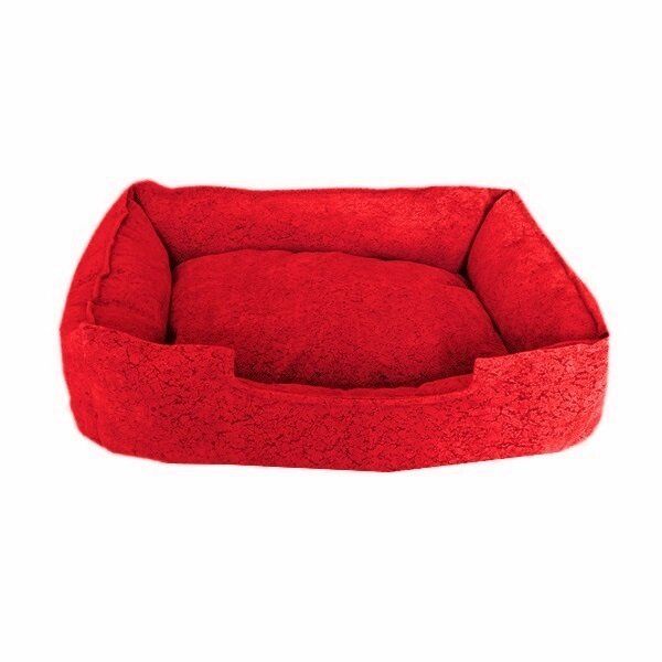 Su Geçirmez Tay Tüyü Köpek Yatağı 15*60*70 cm Kırmızı Medium