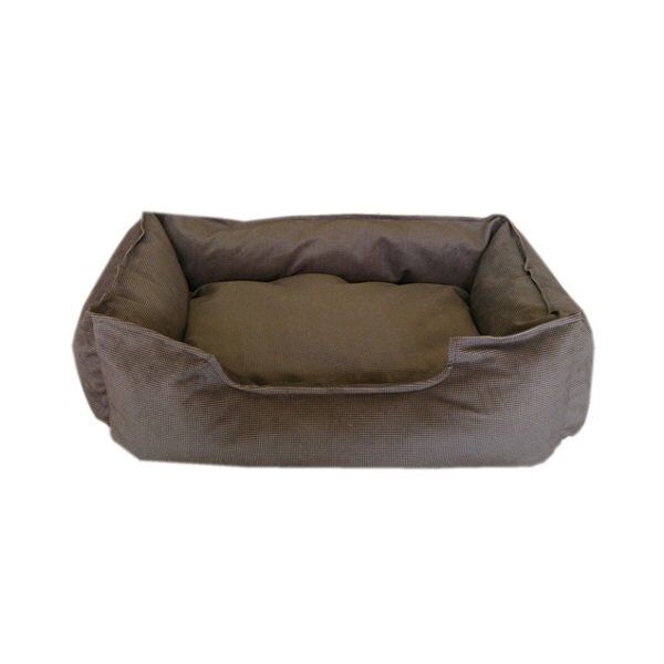 Su Geçirmez Kedi-Köpek Yatağı 15*45*55 cm Çizgili Kahve Small
