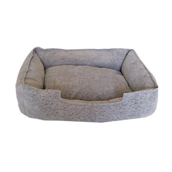 Su Geçirmez Tay Tüyü Köpek Yatağı 15*60*70 cm Gri Medium