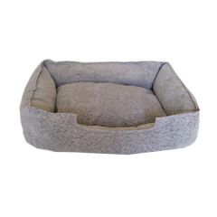 Su Geçirmez Tay Tüyü Köpek Yatağı 15*60*70 cm Gri Medium
