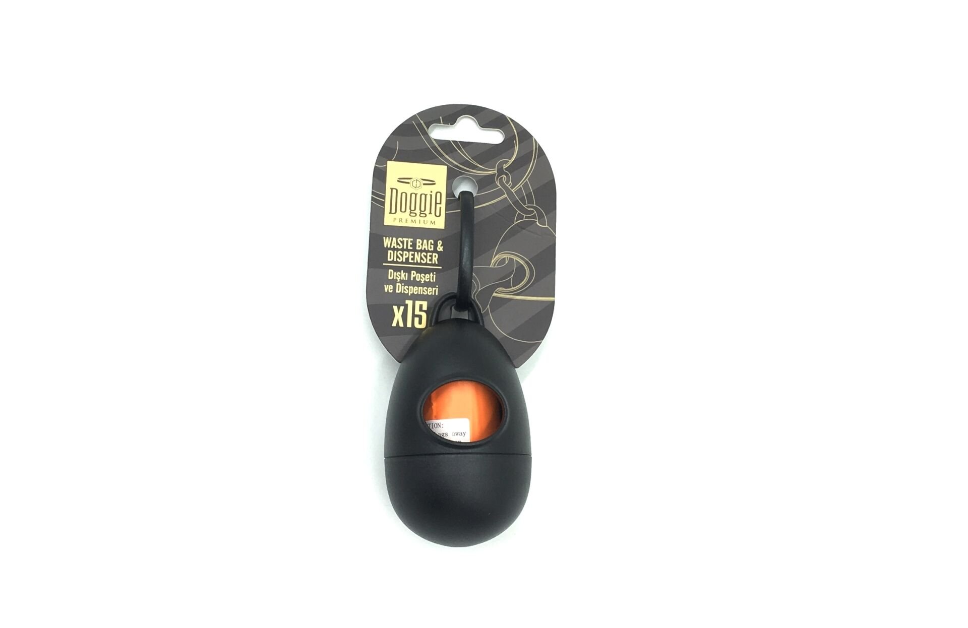 Doggie Köpek Dışkı Poşet Taşıma Aparatı 5*7 cm Siyah