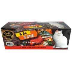 ChefsChoice Ton Balıklı Ezme Tahılsız Kedi Konservesi 85 Gr 6 Al 5 Öde