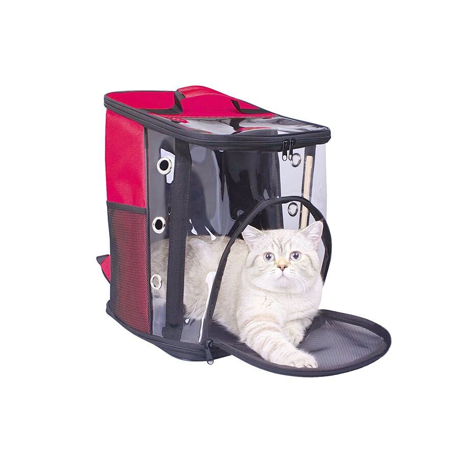 Markapet Galaksi Kedi Taşıma Çantası 30*30*40 cm Kırmızı