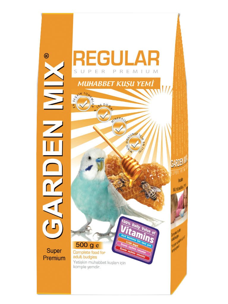Gardenmix Ballı Yetişkin Muhabbet Kuşu Yemi 500 gr