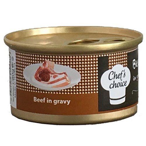 Chefs Choice Biftekli Gravy Soslu Kedi Yaş Mama 80 gr