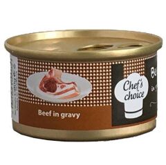 Chefs Choice Biftekli Gravy Soslu Kedi Yaş Mama 80 gr