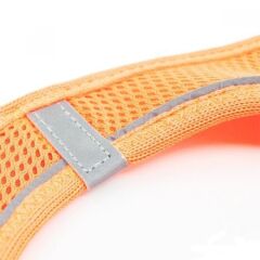 Tailpetz Air Mesh Köpek Göğüs Tasması 2XSmall 28x32 cm Neo Orange