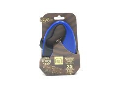 Doggie Soft Seri Otomatik Makaralı Gezdirme Tasması 12 kg / 3 M Mavi
