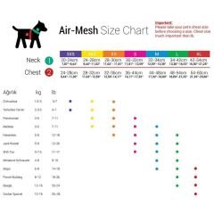 Tailpetz Air Mesh Köpek Göğüs Tasması 3XSmall 24-28 cm Garnet