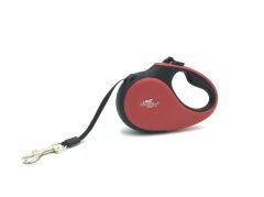 Doggie Soft Seri Otomatik Makaralı Gezdirme Tasması 12 kg / 3 M Kırmızı