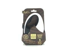 Doggie Soft Seri Otomatik Makaralı Gezdirme Tasması 15 kg / 5 M Siyah