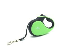 Doggie Soft Seri Otomatik Makaralı Gezdirme Tasması 15 kg / 5 M Yeşil