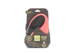 Doggie Soft Seri Otomatik Makaralı Gezdirme Tasması 25 kg / 5 M Pembe