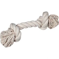 Flamingo 2 Düğümlü Bej İp L Köpek Oyuncağı 35cm