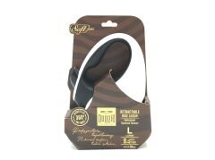 Doggie Soft Seri Otomatik Makaralı Gezdirme Tasması 50 kg / 5 M Siyah