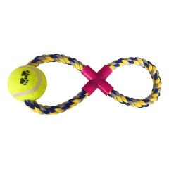 Tenis Toplu X Şekilli Köpek Diş İpi 7-30 cm Mavi