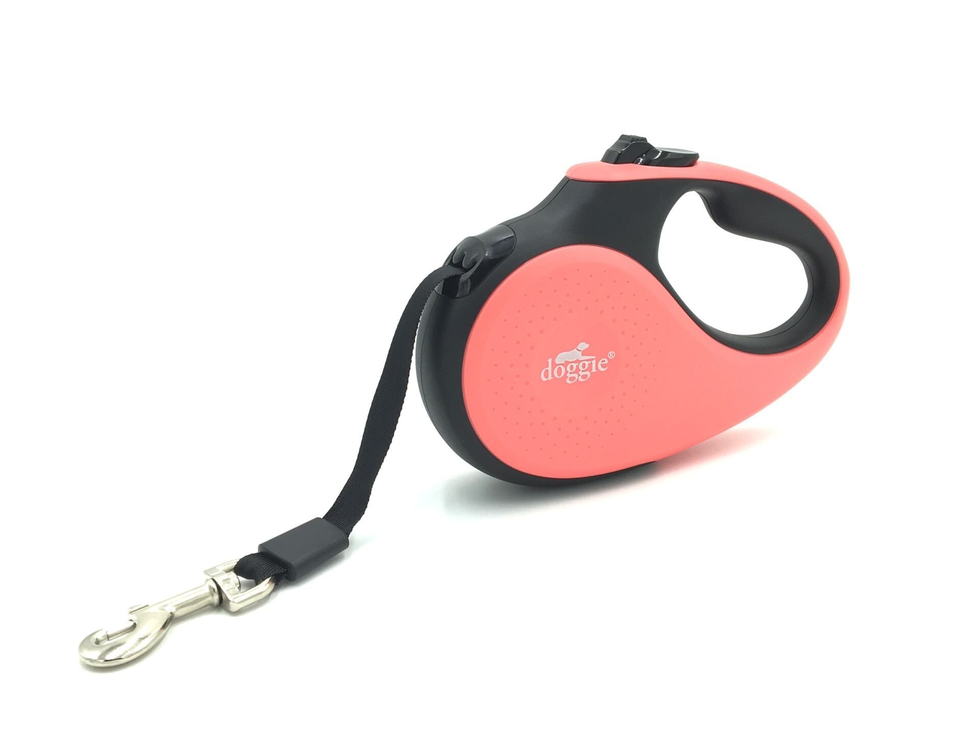 Doggie Soft Seri Otomatik Makaralı Gezdirme Tasması 50 kg / 5 M Pembe