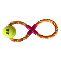 Tenis Toplu X Şekilli Köpek Diş İpi 7-30 cm Sarı
