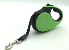 Doggie Soft Seri Otomatik Makaralı Gezdirme Tasması 50 kg / 5 M Yeşil