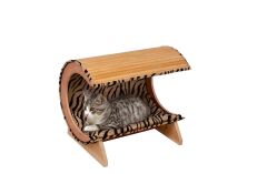 Karlie Bambu Kedi Yataği 52X38X43Cm Bej