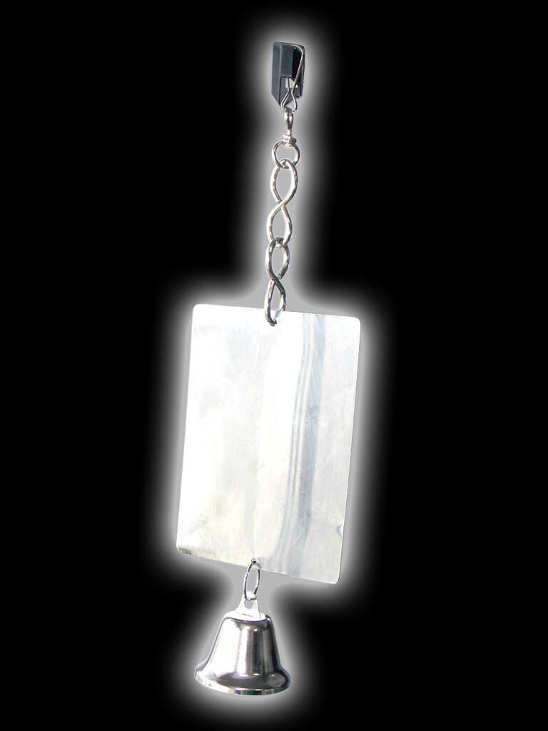 Percell çanlı aynalı kuş oyuncağı 9 * 12 cm