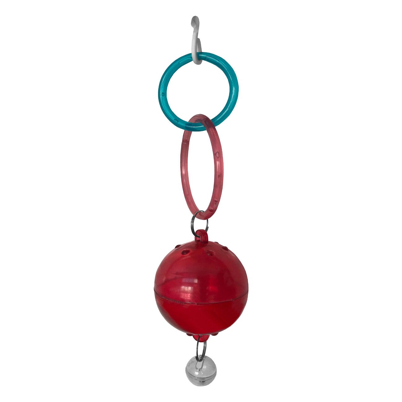 Kuş Oyuncağı Çanlı Çıngıraklı Renkli Tekli Top 5-15 cm