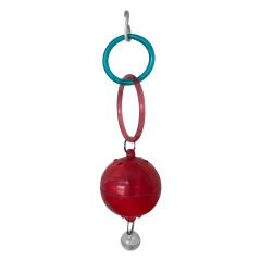 Kuş Oyuncağı Çanlı Çıngıraklı Renkli Tekli Top 5-15 cm