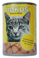 Rokus Tavuk Etli Kedi Konserve Mama 410 gr