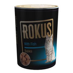 Rokus Balık Etli Kedi Konserve Mama 410 gr